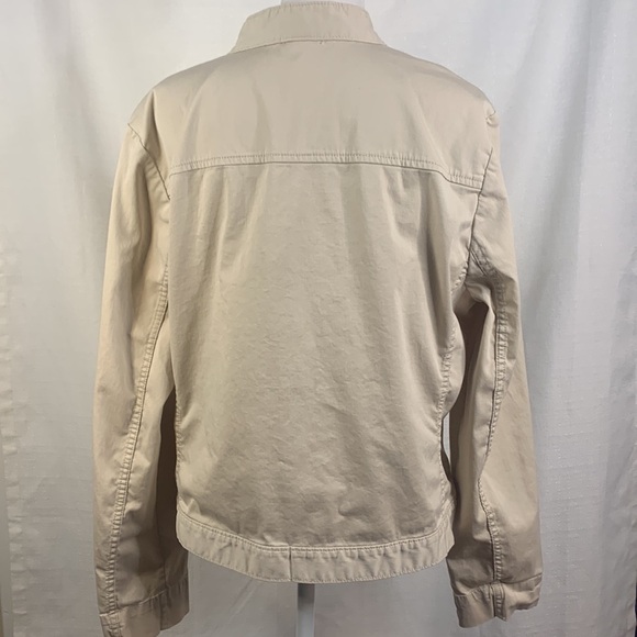 GAP Cropped Khaki Utility Jacket- EUC - Picture 9 of 12
